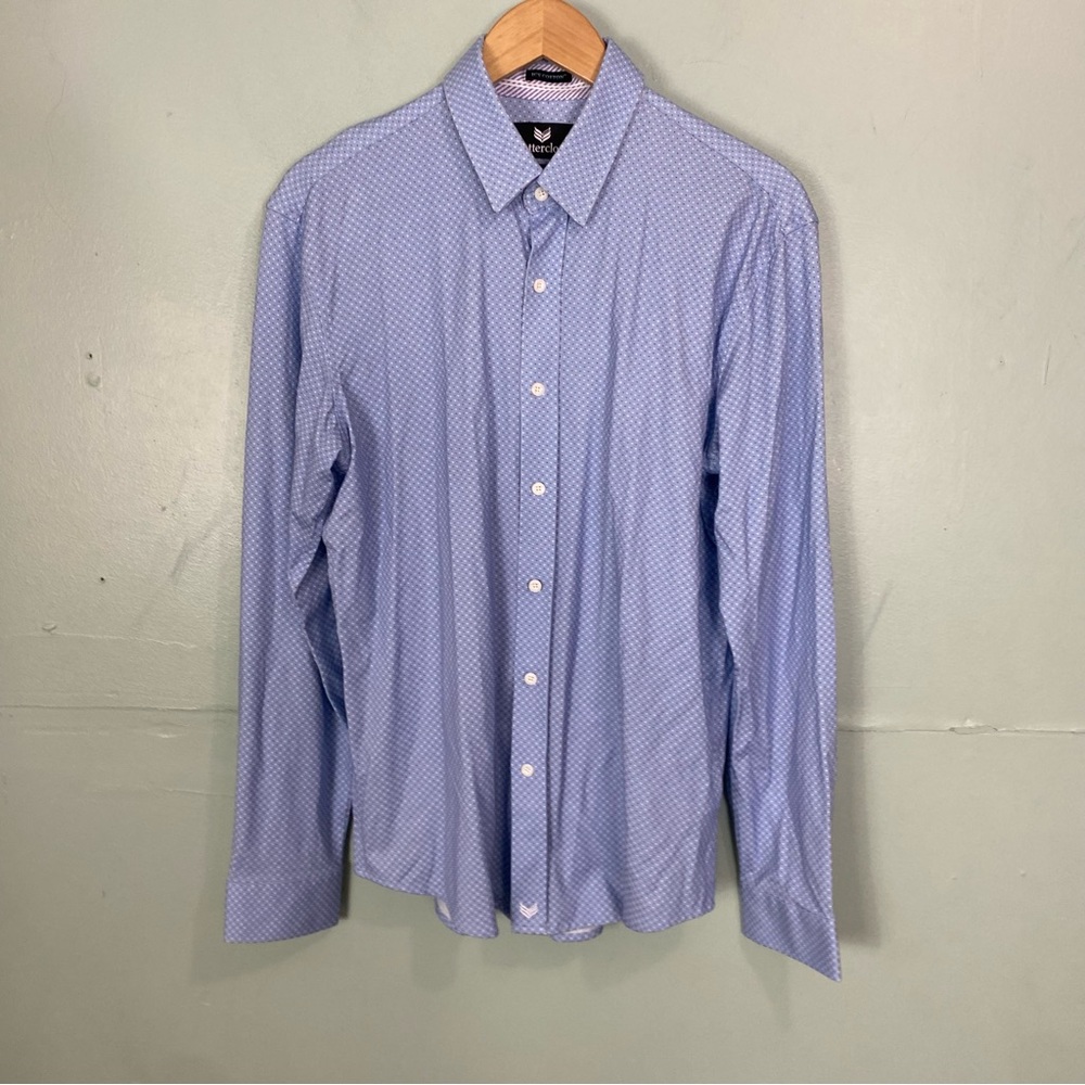 Buttercloth Polka Dot Blue Slim‎ Fit Icy Cotton Large
